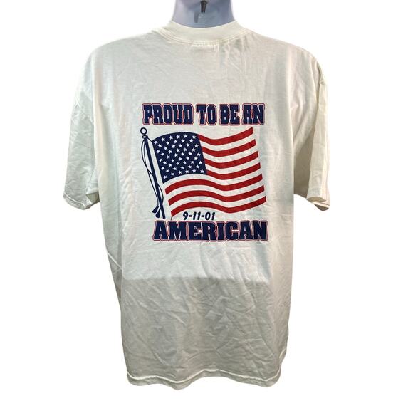 VTG 9/11 Proud To Be An American Flag T-shirt Size XL September 11, 2001 Tee - Picture 1 of 8